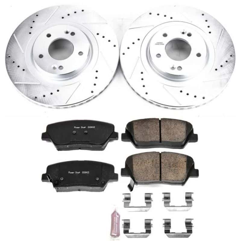 PowerStop — Power Stop 13-18 Hyundai Santa Fe Sport Front Z23 Evolution Sport Brake Kit - view 1