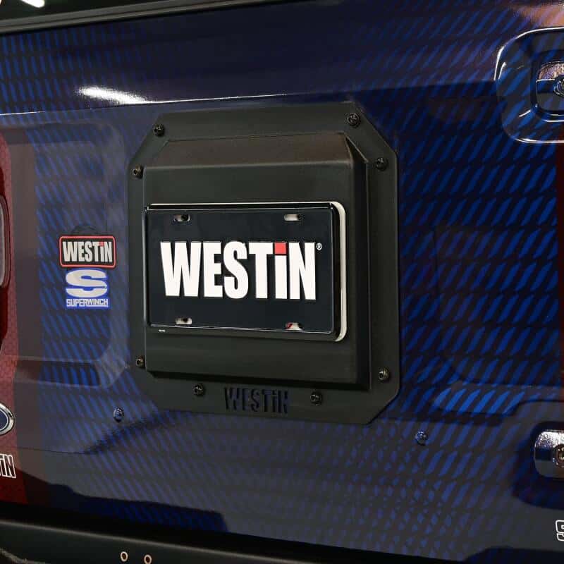 Westin — Westin 21-25 Ford Bronco (Excl. Sport) Spare Tire Delete Plate - Tex. Blk
Rear Delete Plate - view 7