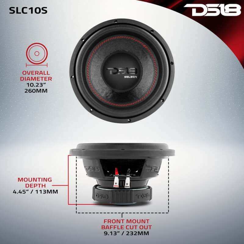 DS18 — DS18 10in Select Subwoofer 220 Watts RMS 4 ohm SVC - view 6