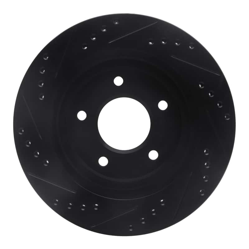 R1 Concepts — R1 94-01 Buick Regal Front Right Drilled & Slotted Black Brake Rotor
R1 Brake Rotor Drill - view 5