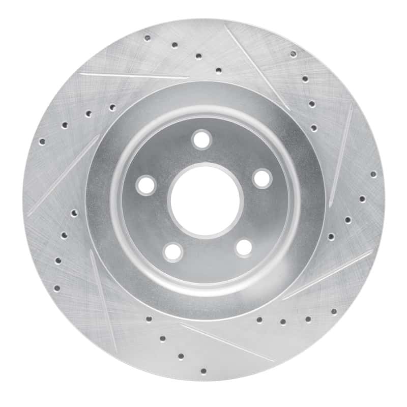 R1 Concepts — R1 06-10 Jeep Grand Cherokee Front Left Drilled & Slotted Silver Brake Rotor
R1 Brake Rotor Drill - view 5