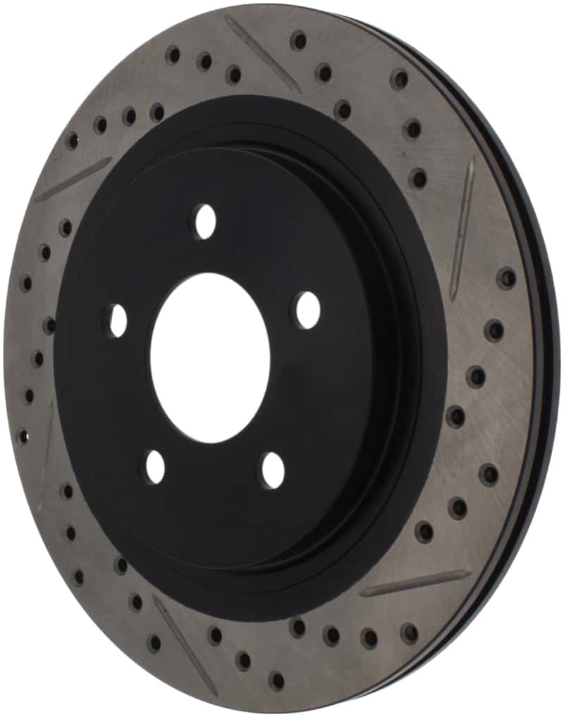 Stoptech — StopTech 05-10 Ford Mustang Slotted & Drilled Left Rear Rotor
Disc Brake Rotor
Slot/Drill Rotor - view 4