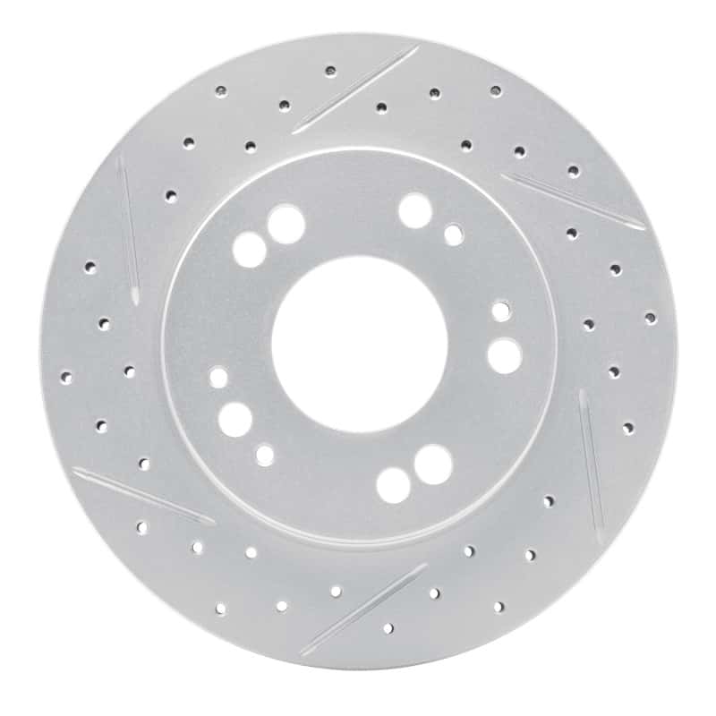 R1 Concepts — R1 90-05 Chrysler Sebring Front Left Drilled & Slotted Geo-Carbon Rotor - view 1