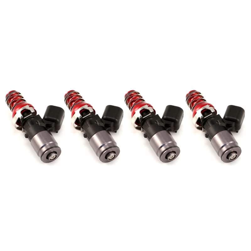 Injector Dynamics — Injector Dynamics ID1050X Injectors WRX-16B Bottom Adaptors 11mm (Red) Adaptors (Set of 4) - view 1