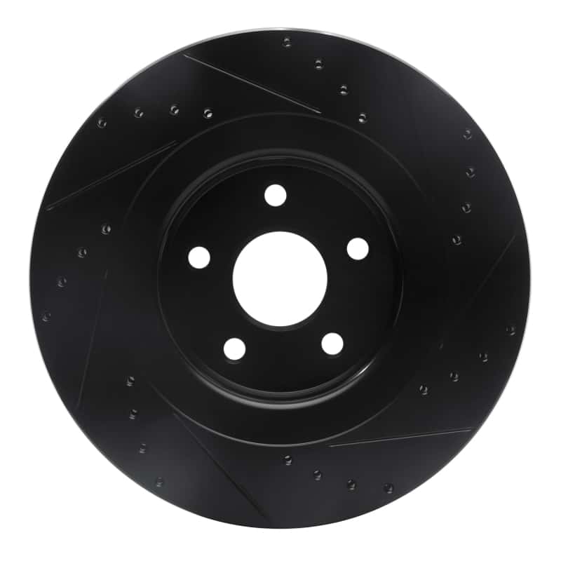 R1 Concepts — R1 06-10 Jeep Grand Cherokee Front Left Drilled & Slotted Black Brake Rotor
R1 Brake Rotor Drill - view 5