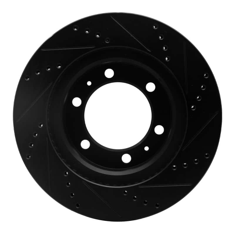 DFC — DFC 03-23 Toyota 4Runner Front Left Drilled & Slotted Black Brake Rotor - view 5