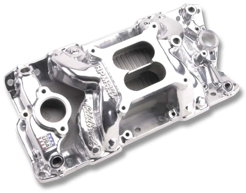 Edelbrock — Edelbrock Polished S/B Chevy RPM Air-Gap Manifold
MANIFOLD - view 5