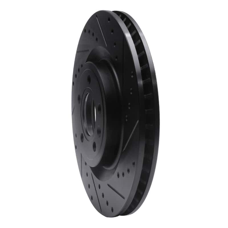 R1 Concepts — R1 11-14 Ford Mustang Front Right Drilled & Slotted Black Brake Rotor
R1 Brake Rotor Drill - view 2