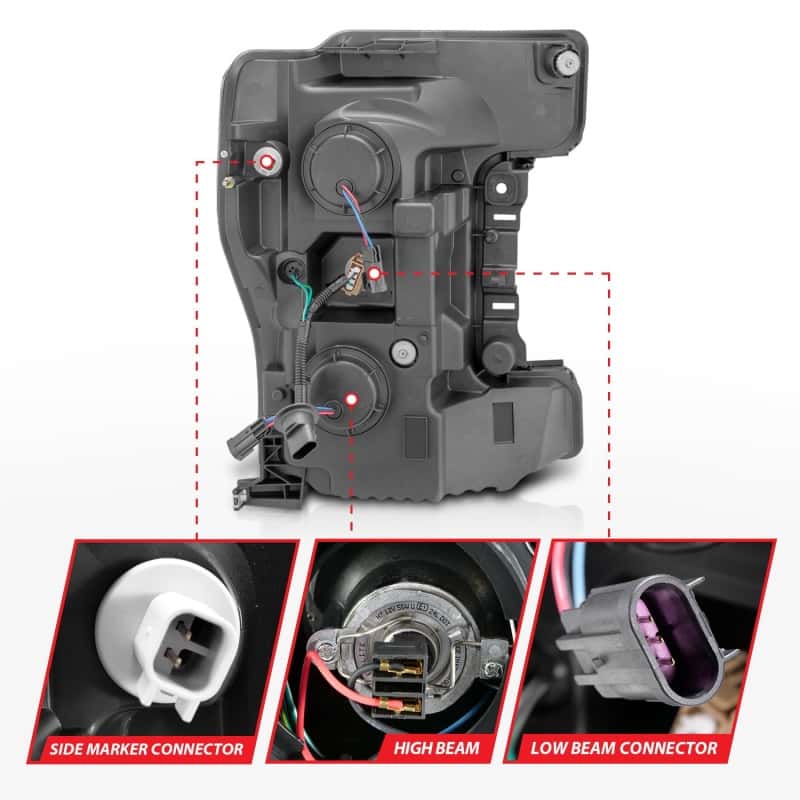 ANZO — ANZO LED Headlights 17-18 Ford F-250 Super Duty Plank-Style L.E.D. Headlight Black (Pair)
FORD F250/ F350/ F450 17 UP PROJECTOR PLANK STYLE SWITCHBACK HEADLIGHT BLACK
Head Light Set
HdLtSet - view 7