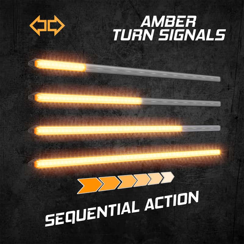 XKGLOW — XK Glow 11In Switchback Grill Lights with Start-up Animation & Sequential Turn Signals - view 3