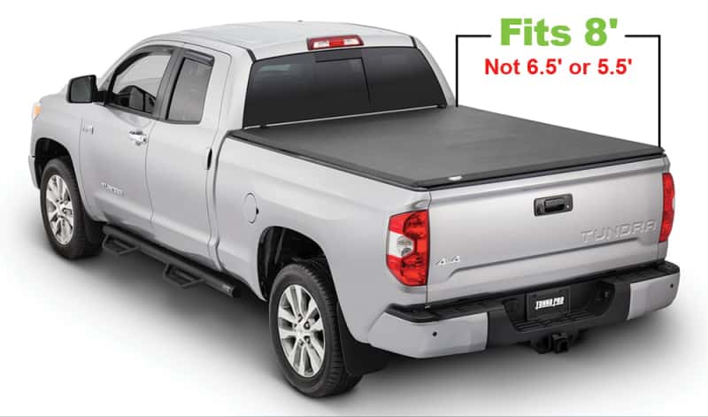 Tonno Pro — Tonno Pro 14-21 Toyota Tundra (w/o Track Sys - NO Trail Ed.) 8ft. 2in. Bed Tonno Fold Tonneau Cover
Soft Tri-Fold Cover - view 4