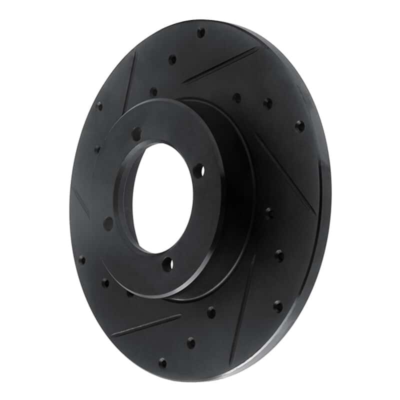 R1 Concepts — R1 74-78 Nissan 260Z Front Left Drilled & Slotted Black Brake Rotor
R1 Brake Rotor Drill - view 2