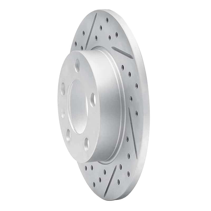 R1 Concepts — R1 98-24 Audi Tt Rear Left Drilled & Slotted Geo-Carbon Rotor - view 2