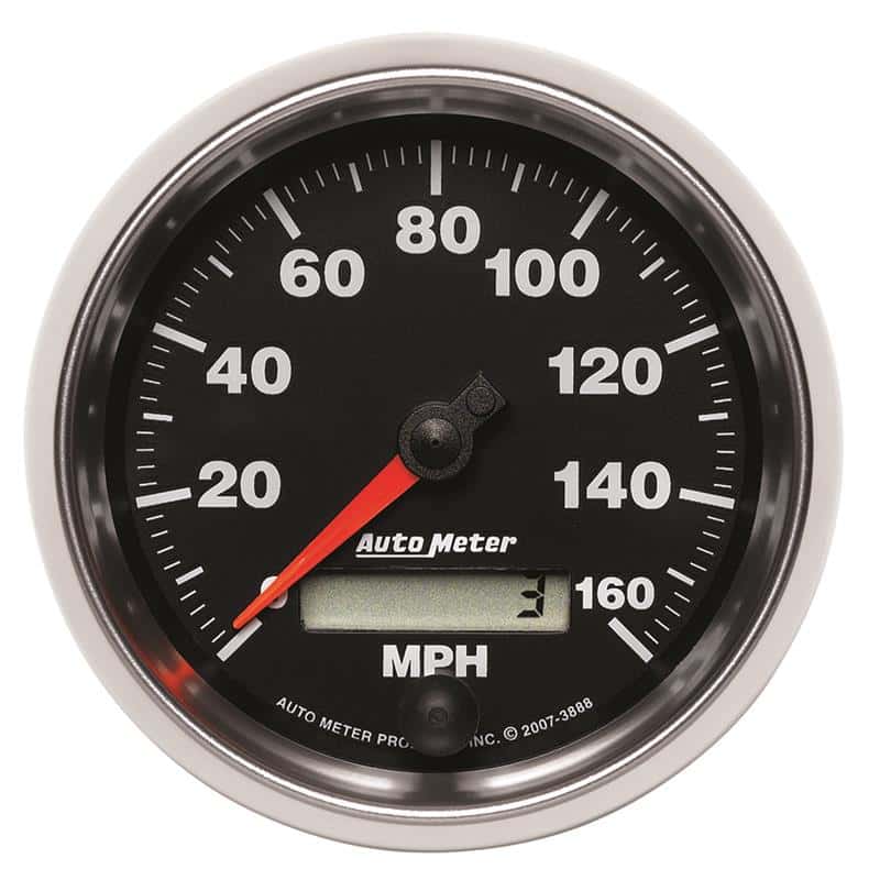 AutoMeter — Autometer GS 3-3/8 inch 160 MPH In Dash Speedometer Gauge
3-3/8" SPEEDO, 160 M - view 2