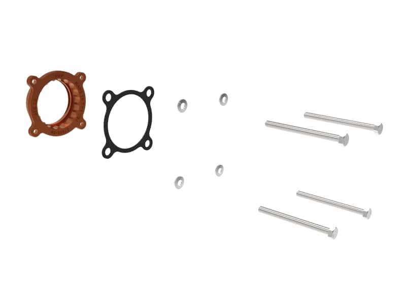 aFe — aFe Silver Bullet Throttle Body Spacers TBS 22-23 Toyota GR86 H4-2.4L - Orange
Throttle Body Spacer - view 2