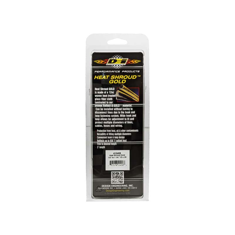 DEI — DEI Heat Shroud 1/2in to 1-1/4in I.D. x 3ft - Gold
Heat Shield Sleeve - view 6