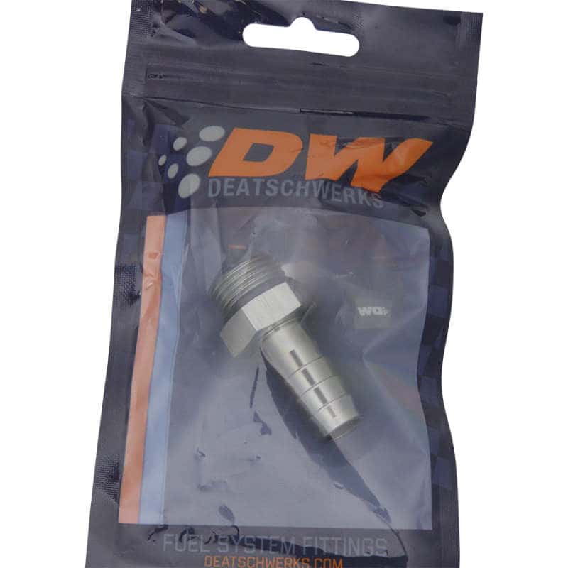 DeatschWerks — DeatschWerks 8AN ORB Male To 1/2in. Male Triple Barb Fitting (Incl. O-Ring) - view 2