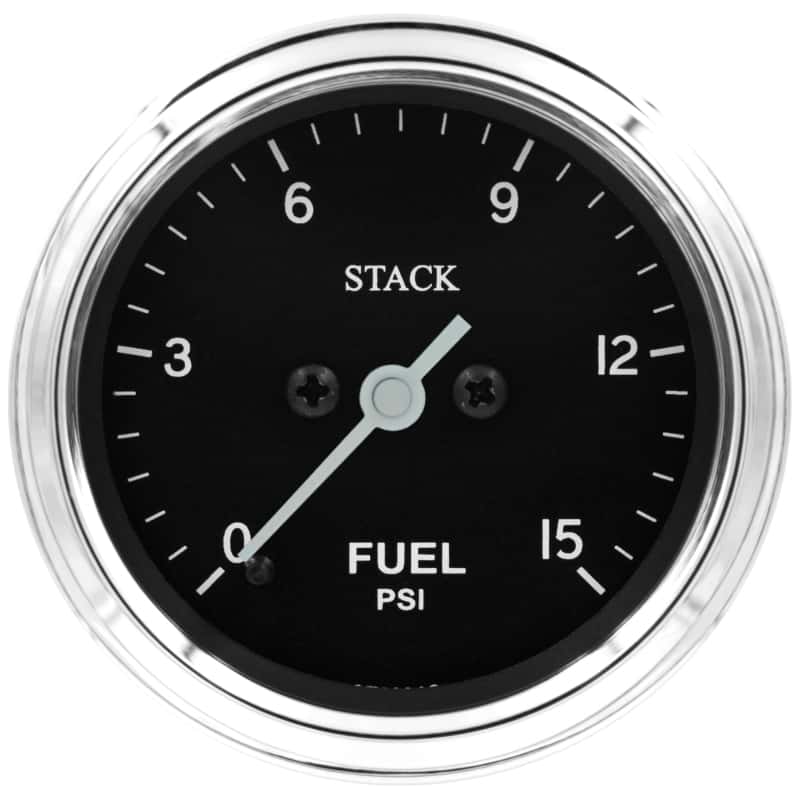 AutoMeter — Autometer Stack 52mm 0-15 PSI 1/8in NPTF Male Pro Stepper Motor Fuel Pressure Gauge - Classic
Ga FP Stpr 15psi Cl - view 1