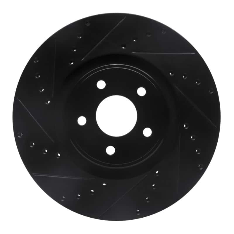 R1 Concepts — R1 14-18 Ford Focus ST Front Left Drilled & Slotted Black Brake Rotor
R1 Brake Rotor Drill - view 1