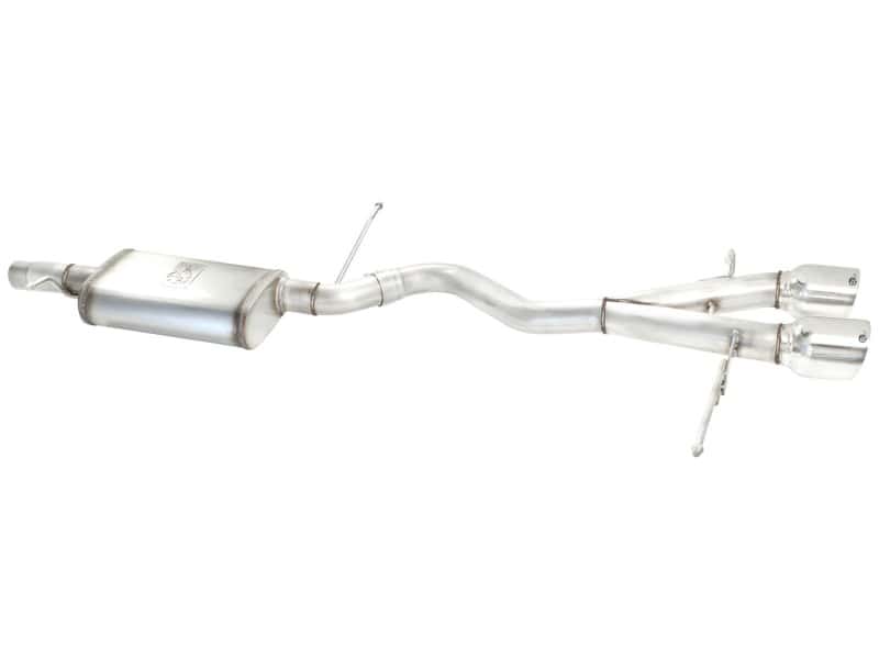 aFe — aFe MACHForce XP 2-1/2in SS-304 Cat-Back Exhausts w/ Polished Dual Tips 2008 VW Golf R32 V6-3.2L MKV
Cat-Back Exhaust - view 3