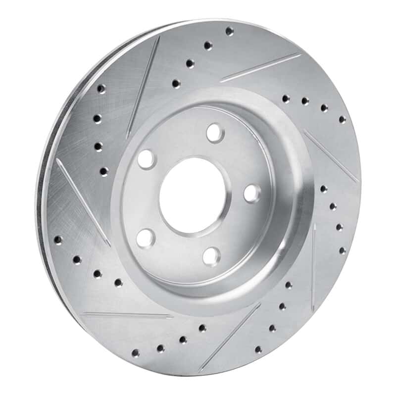 R1 Concepts — R1 05-10 Jeep Grand Cherokee Front Right Drilled & Slotted Silver Brake Rotor
R1 Brake Rotor Drill - view 4