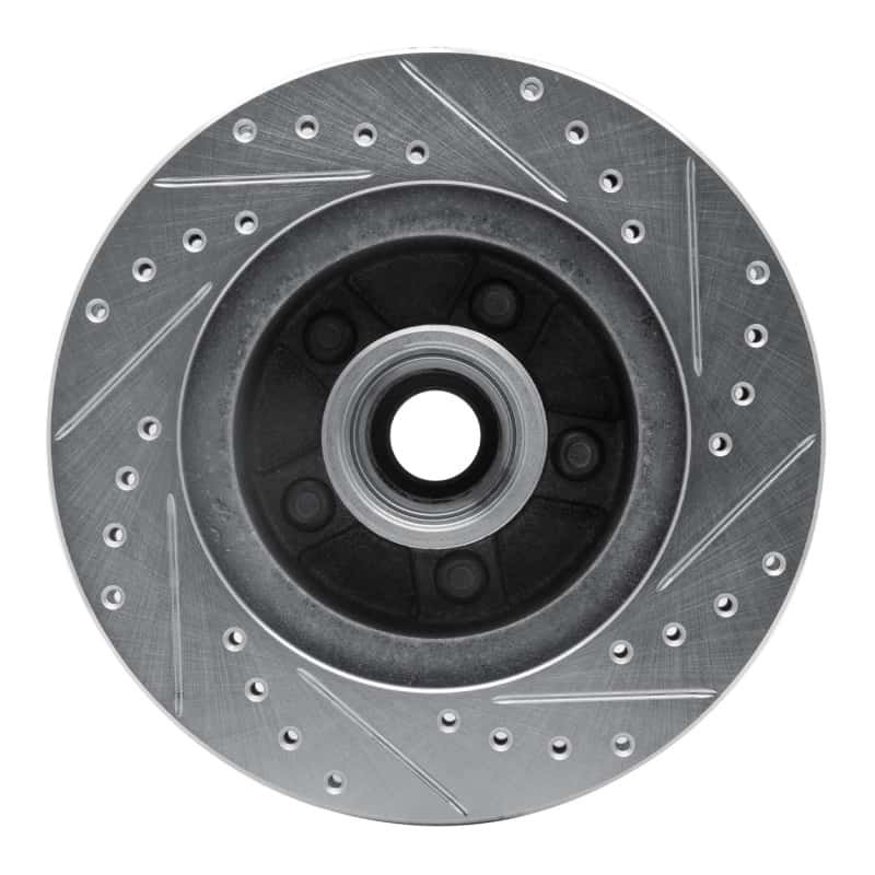 R1 Concepts — R1 1987-1990 Dodge Dakota RWD Front Left Drilled & Slotted Silver Brake Rotor
R1 Brake Rotor Drill - view 5