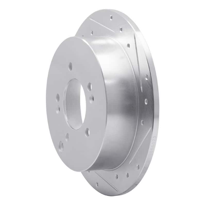 R1 Concepts — R1 01-16 Hyundai Santa Fe Rear Right Drilled & Slotted Silver Brake Rotor
R1 Brake Rotor Drill - view 2