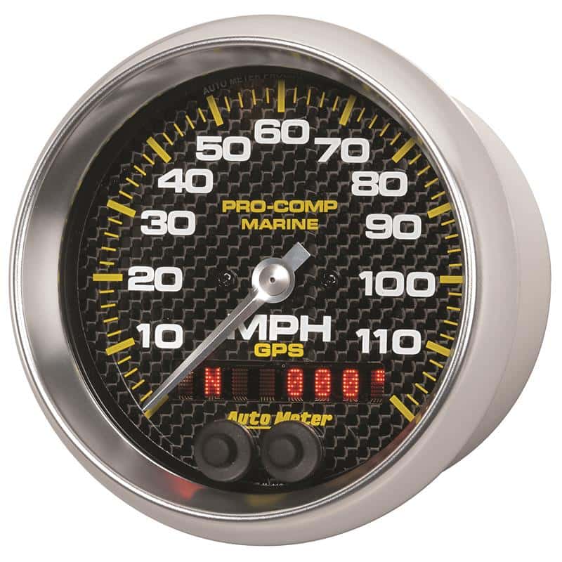 AutoMeter — Autometer Marine Carbon Fiber Ultra-Lite 3-3/8in 120MPH GPS Speedometer Gauge
3.4" SPD GPS 120 MCF - view 2