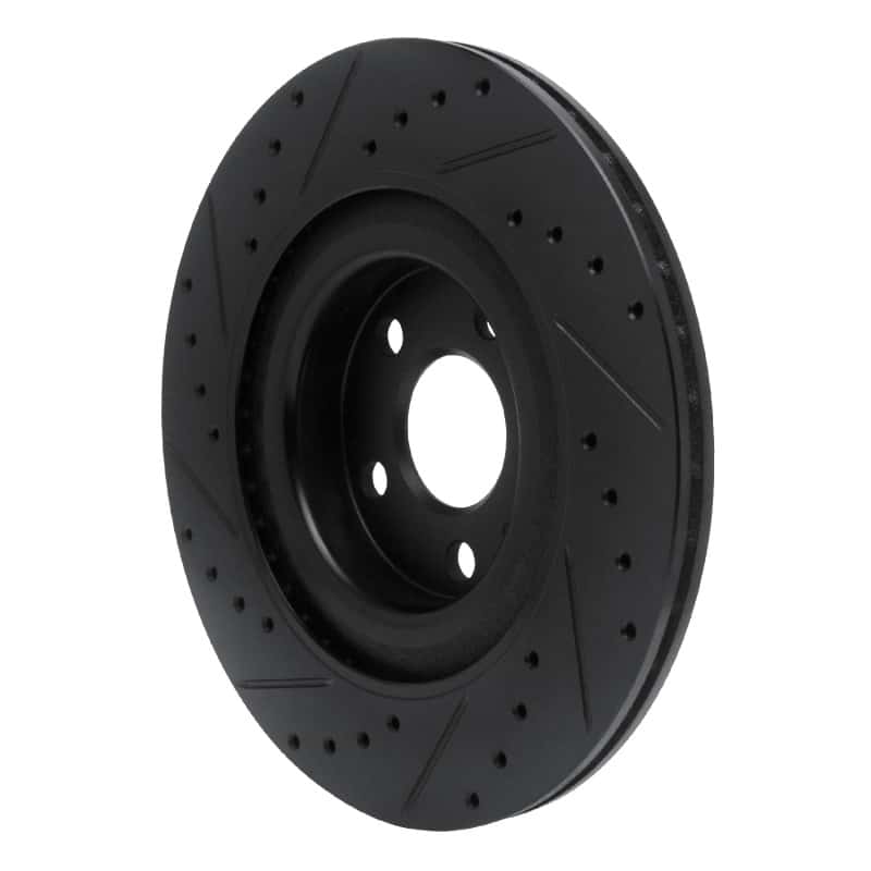 R1 Concepts — R1 16-26 Volvo S60 Rear Right Drilled & Slotted Black Brake Rotor
R1 Brake Rotor Drill - view 4