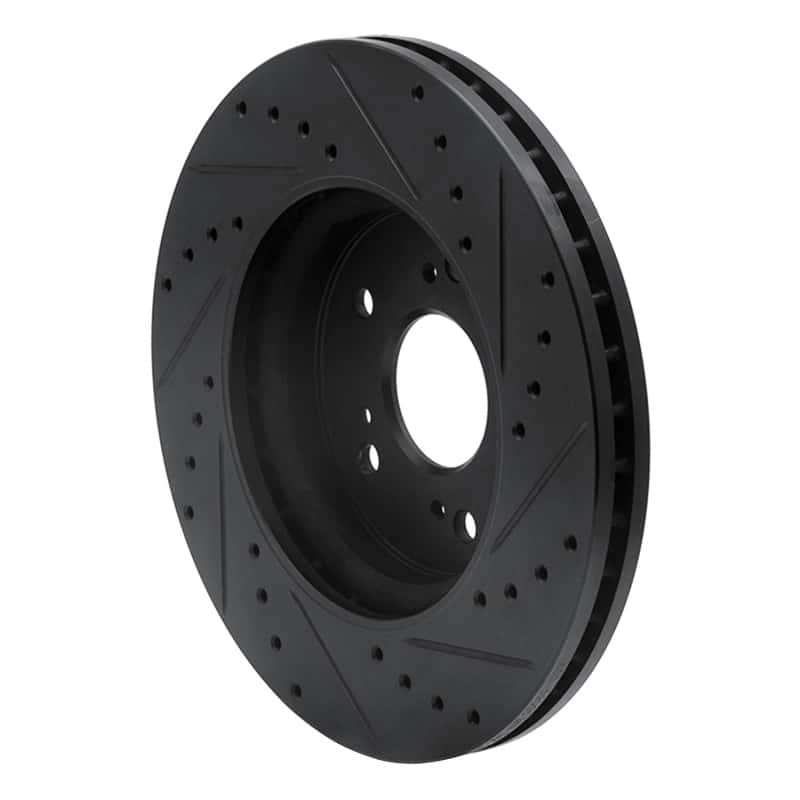 R1 Concepts — R1 07-16 Acura RDX Front Left Drilled & Slotted Black Brake Rotor
R1 Brake Rotor Drill - view 4