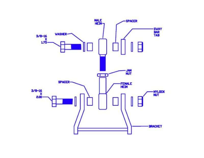 Progress Technology — Progress Tech 01-05 Honda Civic Rear Sway Bar Adapter Kit
Sway Bar Adapter Kit - view 1