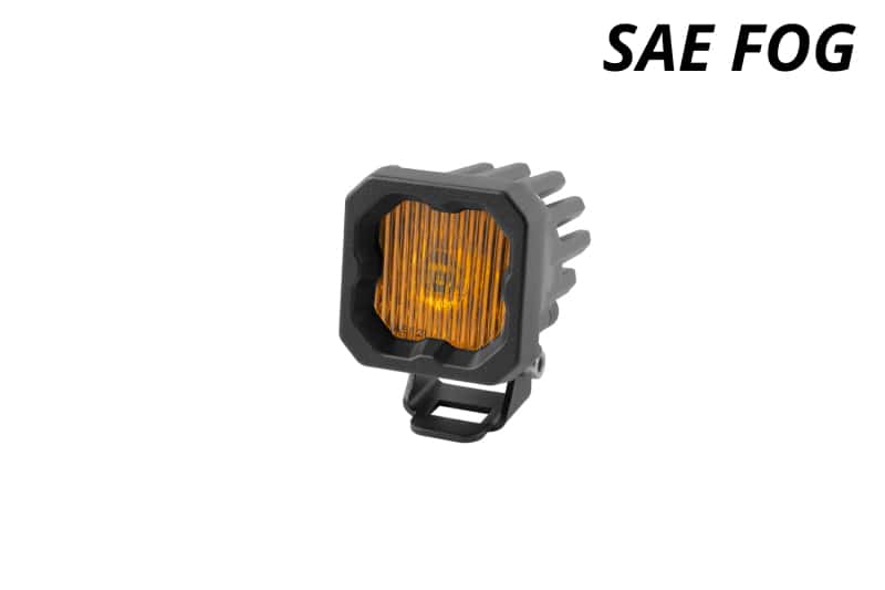 Diode Dynamics — Diode Dynamics Stage Series C1 LED Pod - Yellow SAE Fog Standard ABL Each - view 2