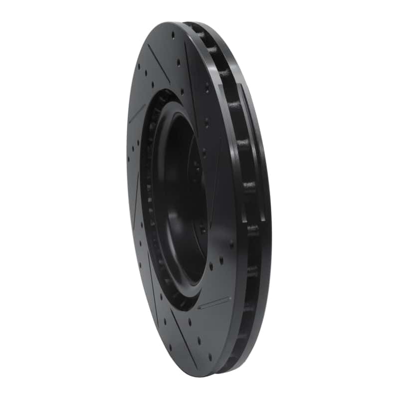 R1 Concepts — R1 18-22 Genesis G70 Front Left Drilled & Slotted Black Brake Rotor
R1 Brake Rotor Drill - view 4