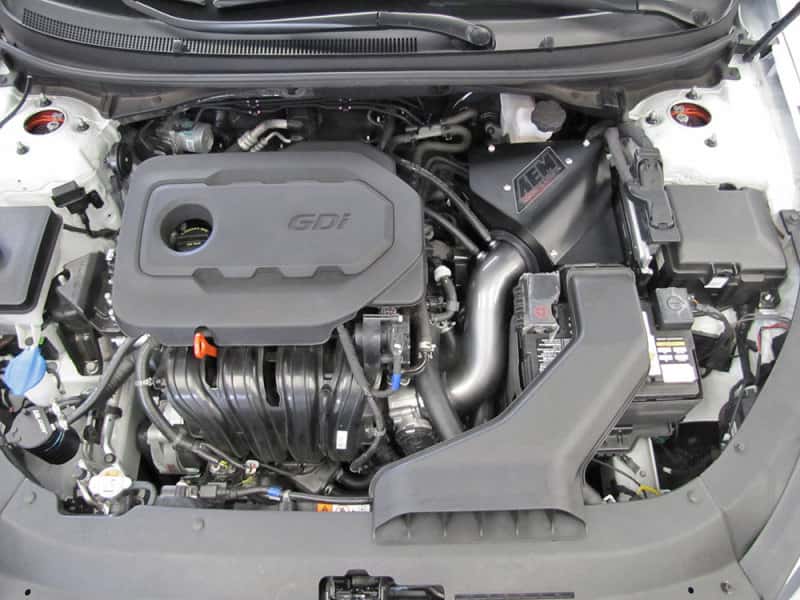 AEM Induction — AEM 15-18 Hyundai Sonata L4-2.4L F/I Cold Air Intake
Cold Air Intake Syst
AEM Cold Air Intake - view 4