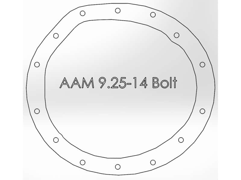 aFe — aFe Power Front/Rear Diff Cover Kit w/ Oil 03-13 Dodge L6 Trucks (AAM 9.25-14 & AAM 11.5-14)
Differential Cover - view 6