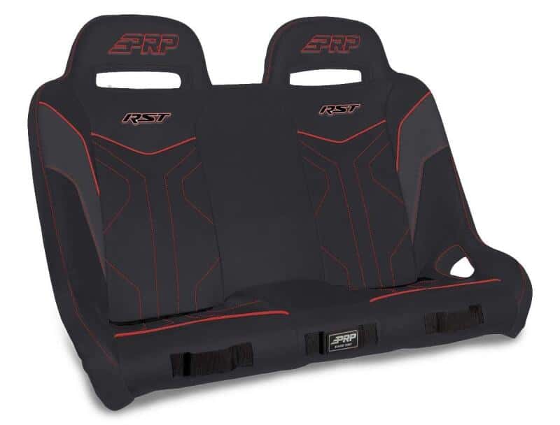 PRP Seats — PRP Polaris RZR XP4 1000/XP4 Turbo/XP4 Turbo S RST Rear Suspension Bench- Black/Red
Bench - view 2