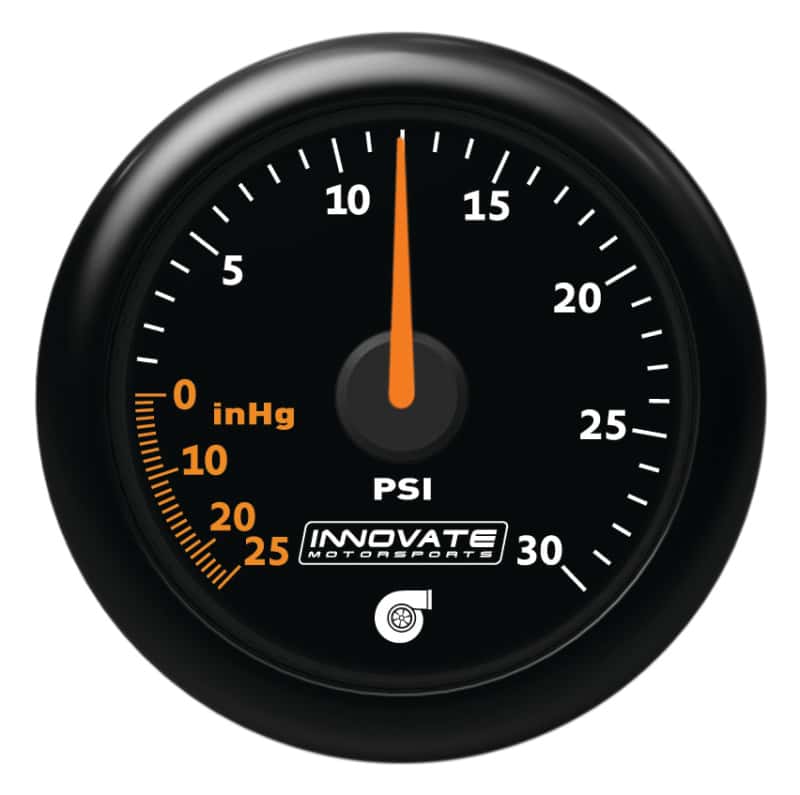 Innovate Motorsports — Innovate MTX Analog 30 PSI Vacuum/Boost Gauge Kit - Black Faceplate
MTX-AL 30PSI Vac/Bst - view 2