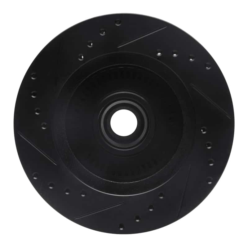 R1 Concepts — R1 87-92 Lincoln Continental Front Right Drilled & Slotted Black Brake Rotor
R1 Brake Rotor Drill - view 5