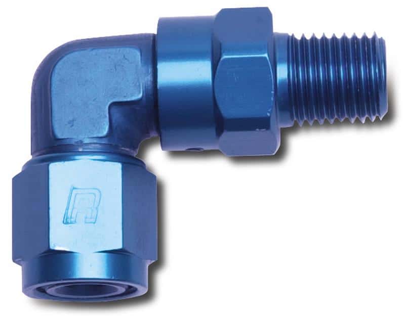 Russell — Russell Performance -8 AN 90 Degree Female to Male 3/8in Swivel NPT Fitting
Adapter Fitting - view 3