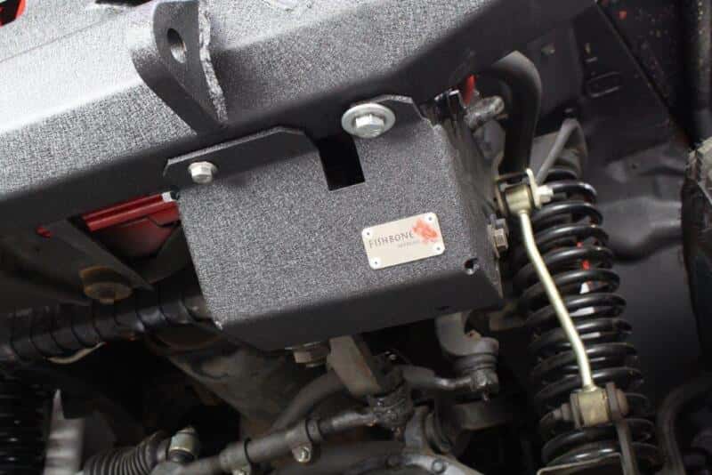 Fishbone Offroad — Fishbone Offroad 97-06 Jeep Wrangler TJ Steering Box Skid Plate - Black Textured Powdercoat - view 7