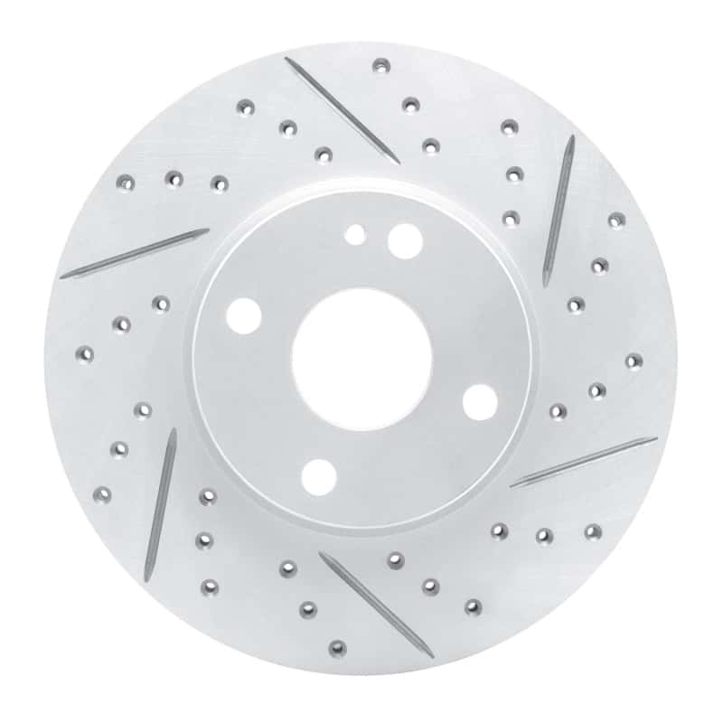 R1 Concepts — R1 16-25 Mazda 2 (Mexico) Front Right Drilled & Slotted Geo-Carbon Rotor - view 1
