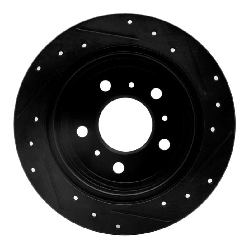 R1 Concepts — R1 06-10 Buick Allure Rear Left Drilled & Slotted Black Brake Rotor
R1 Brake Rotor Drill - view 5