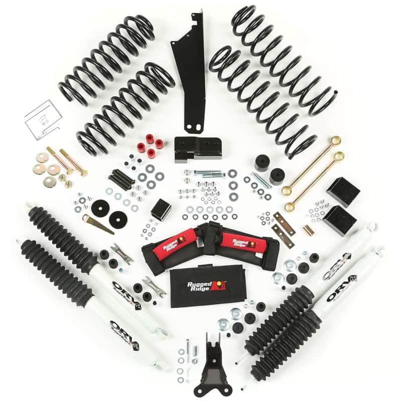 Rugged Ridge — Rugged Ridge 2.5in Lift Kit with Shocks 07-18 Jeep Wrangler JK
Lift Kit-Suspension - view 1