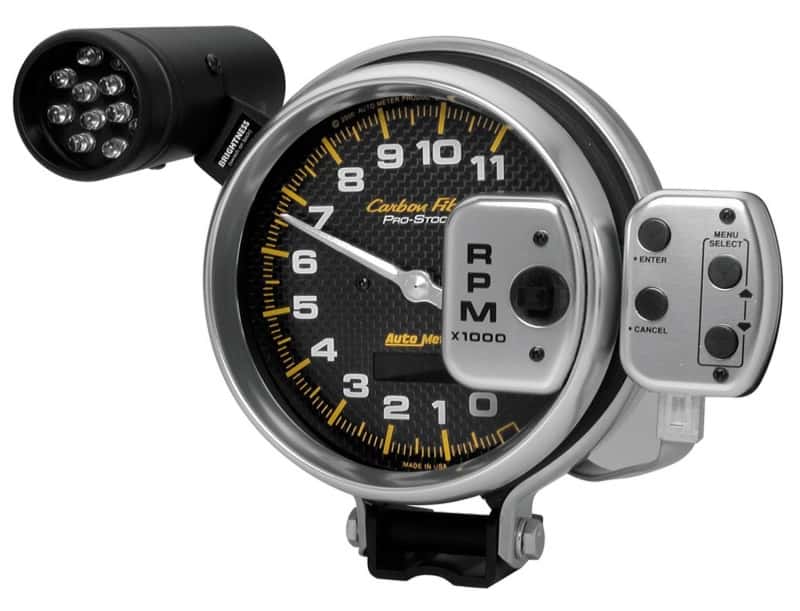 AutoMeter — Autometer Carbon Fiber 5 inch 11000 RPM ProStock/Memory Tachometer
TACH 5" 11K PRSTK CF - view 1