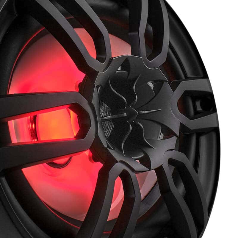 DS18 — DS18 NXL Series Coaxial Marine Speaker w RGB Lights 6x9in 2-Way 125 Watts RMS 4 ohm Black w Cover - view 6