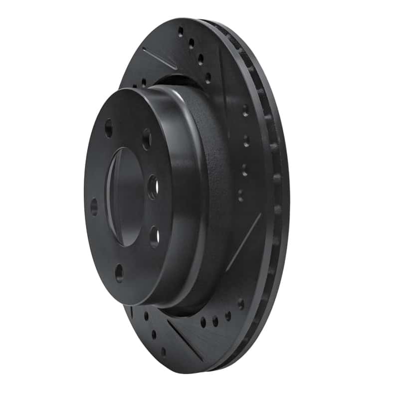 R1 Concepts — R1 96-05 BMW 320I (USA/Canada) Rear Right Drilled & Slotted Black Brake Rotor
R1 Brake Rotor Drill - view 2