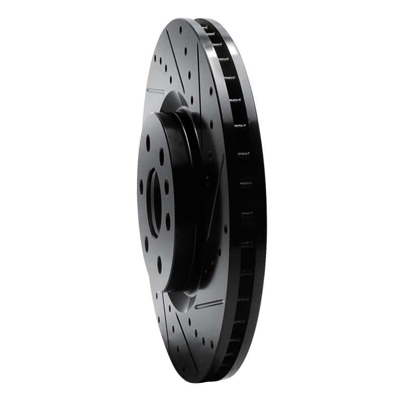 R1 Concepts — R1 10-16 Cadillac SRX Front Right Drilled & Slotted Black Brake Rotor
R1 Brake Rotor Drill - view 2