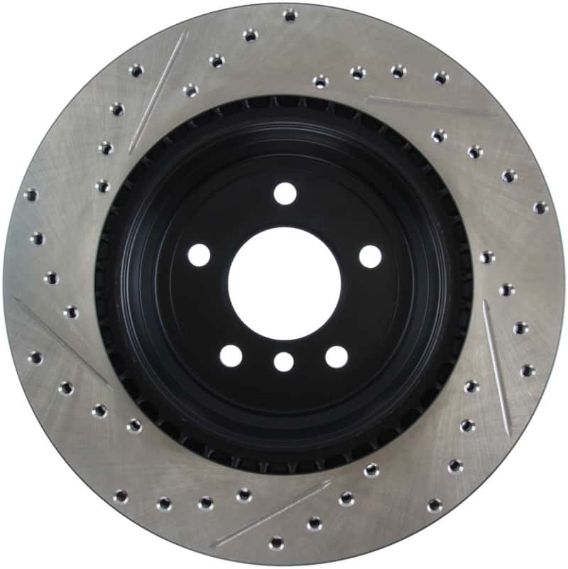Stoptech — StopTech 06 BMW 330 / 07-09 BMW 335 Slotted & Drilled Left Rear Rotor
Disc Brake Rotor
Slot/Drill Rotor - view 3