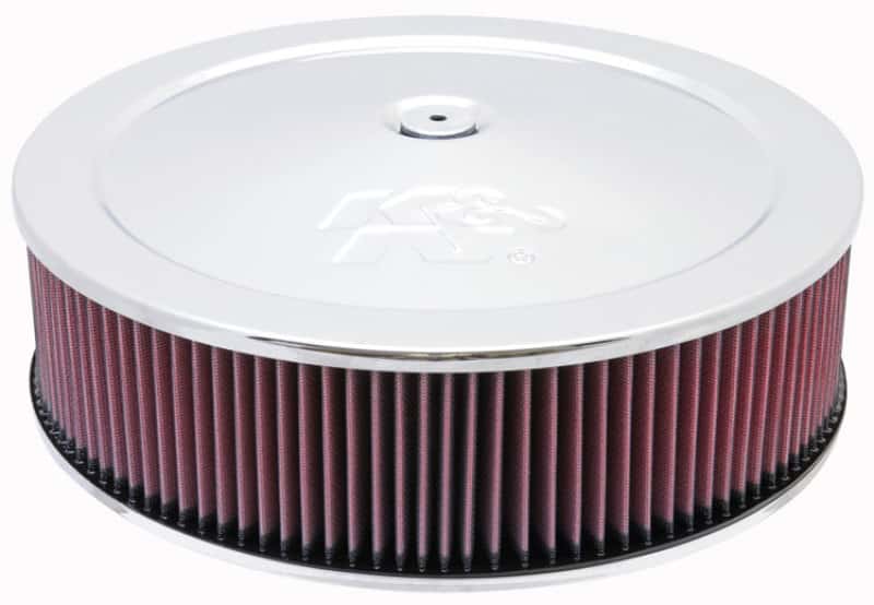 K&N Engineering — K&N Round Air Filter Assembly 14in. ID / 4..12in. Height / 5.125in. Neck Flange / 7/8in. Drop Ba
Round Air Filter Ass
Air Filter Assembly - view 1