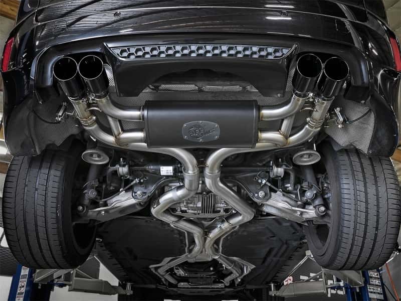 aFe — aFe MACH Force-Xp 3.5in. 304 SS C/B Exhaust System 15-18 BMW X5 M (F85) V8-4.4L (tt) - Black Tip
Cat-Back Exhaust - view 6
